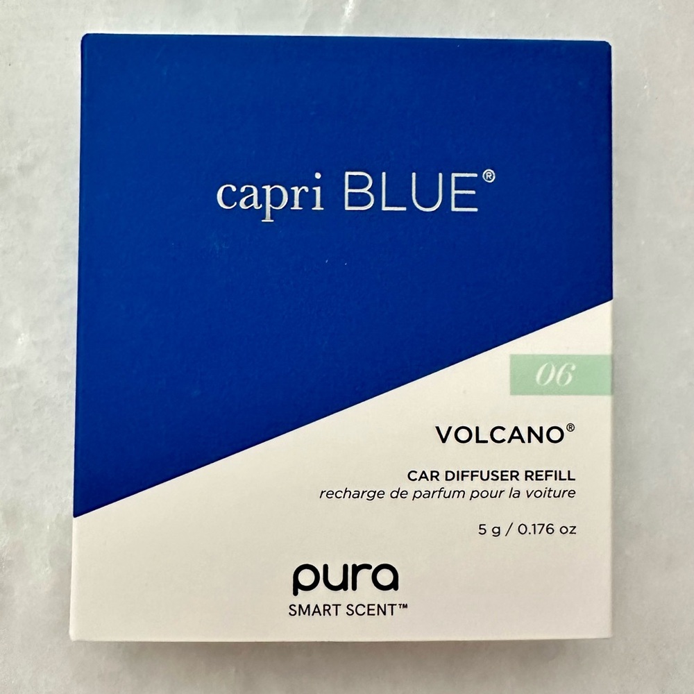 New! Capri Blue Volcano x Pura car refill